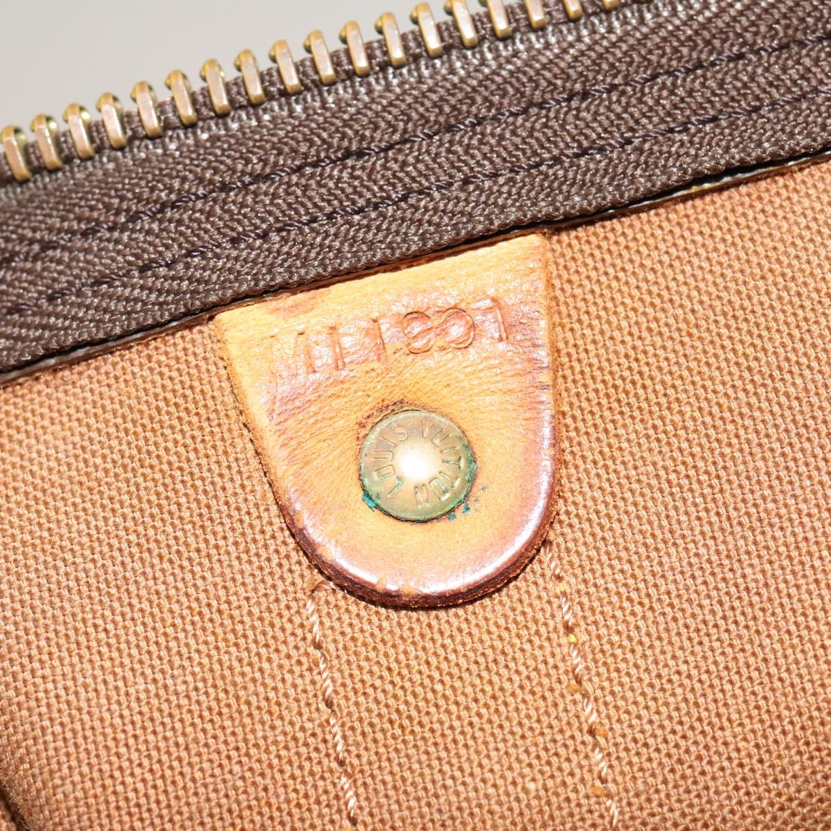 LOUIS VUITTON Monogram Keepall 55 Boston Bag M41424 LV Auth 132665