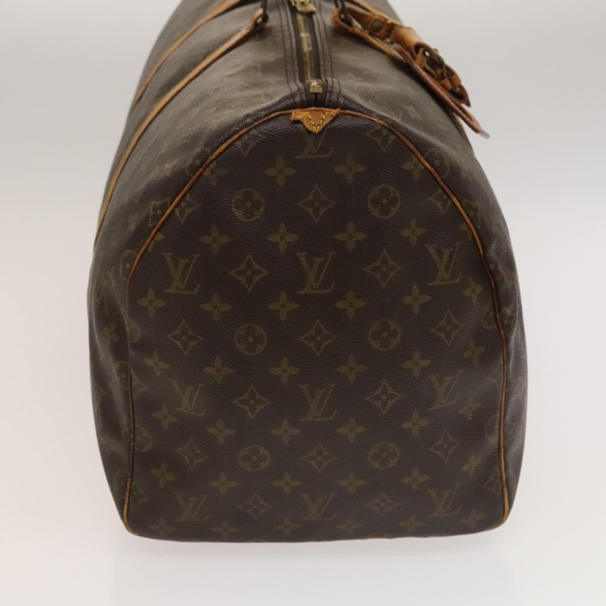 LOUIS VUITTON Monogram Keepall 55 Boston Bag M41424 LV Auth 132665