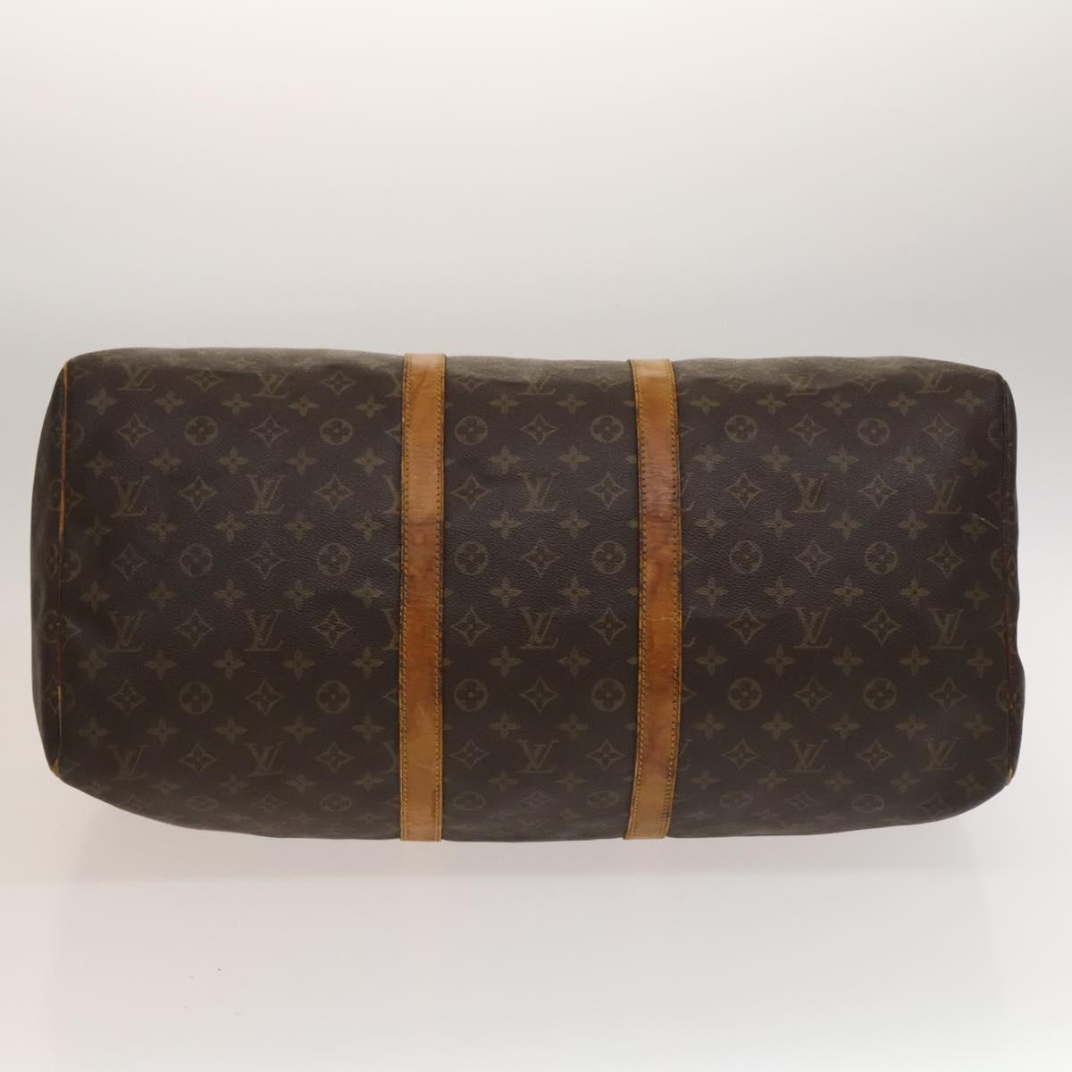 LOUIS VUITTON Monogram Keepall 55 Boston Bag M41424 LV Auth 132665