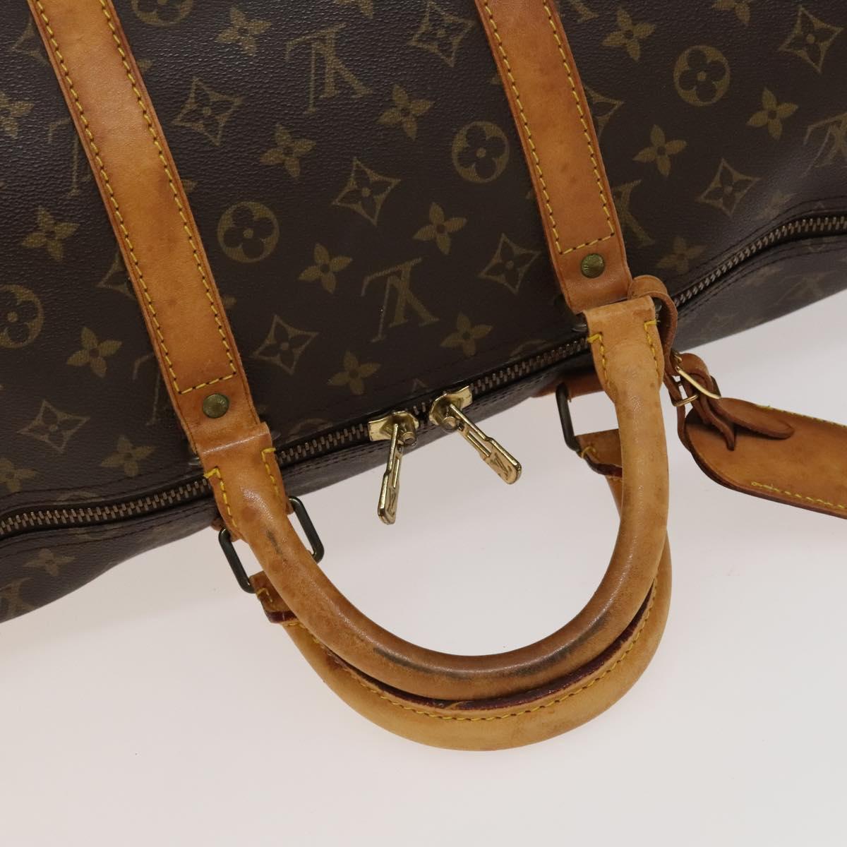LOUIS VUITTON Monogram Keepall 55 Boston Bag M41424 LV Auth 132666