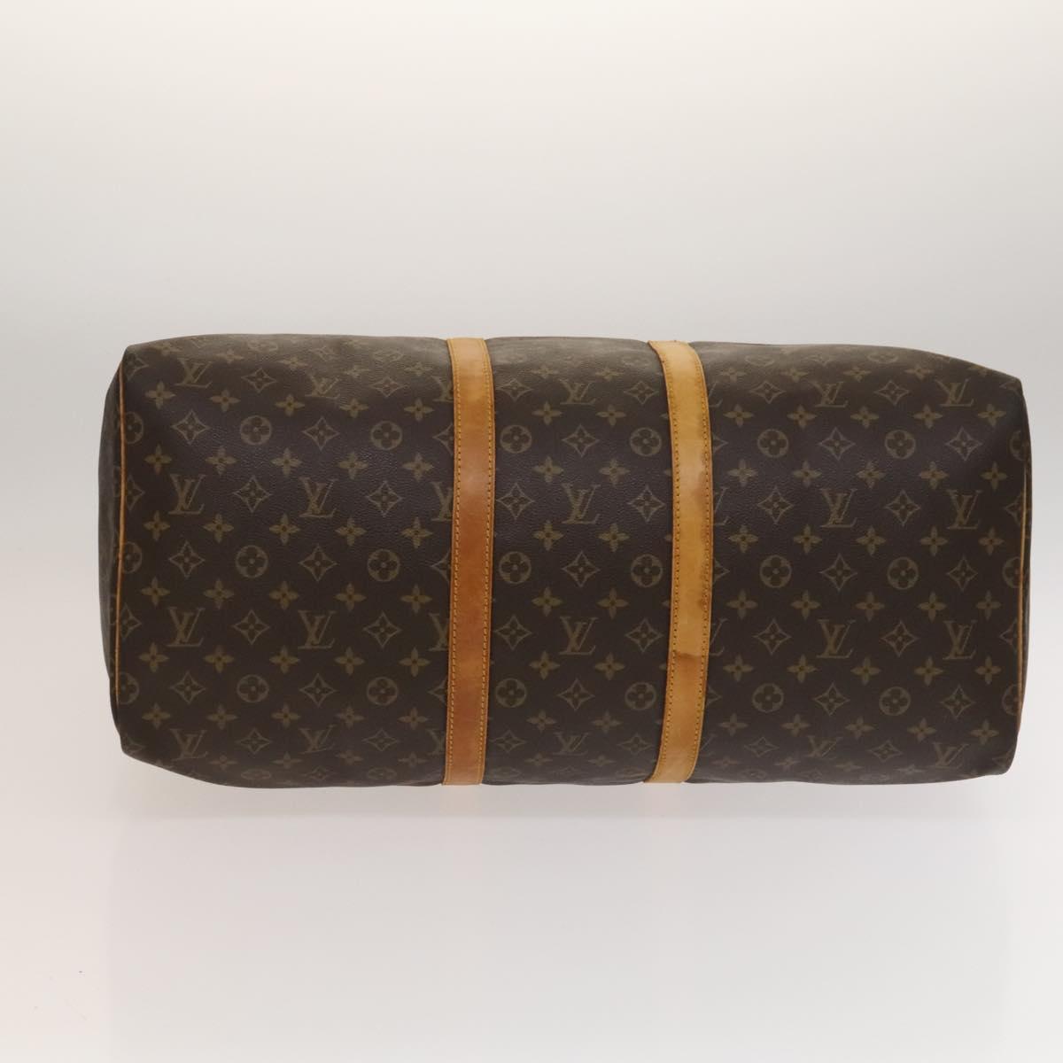 LOUIS VUITTON Monogram Keepall 55 Boston Bag M41424 LV Auth 132666