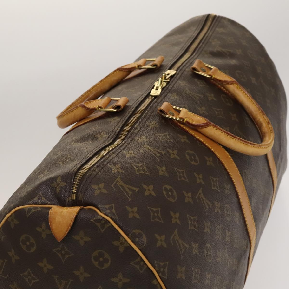 LOUIS VUITTON Monogram Keepall 55 Boston Bag M41424 LV Auth 132674
