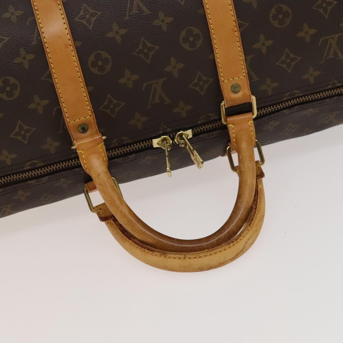LOUIS VUITTON Monogram Keepall 55 Boston Bag M41424 LV Auth 132674
