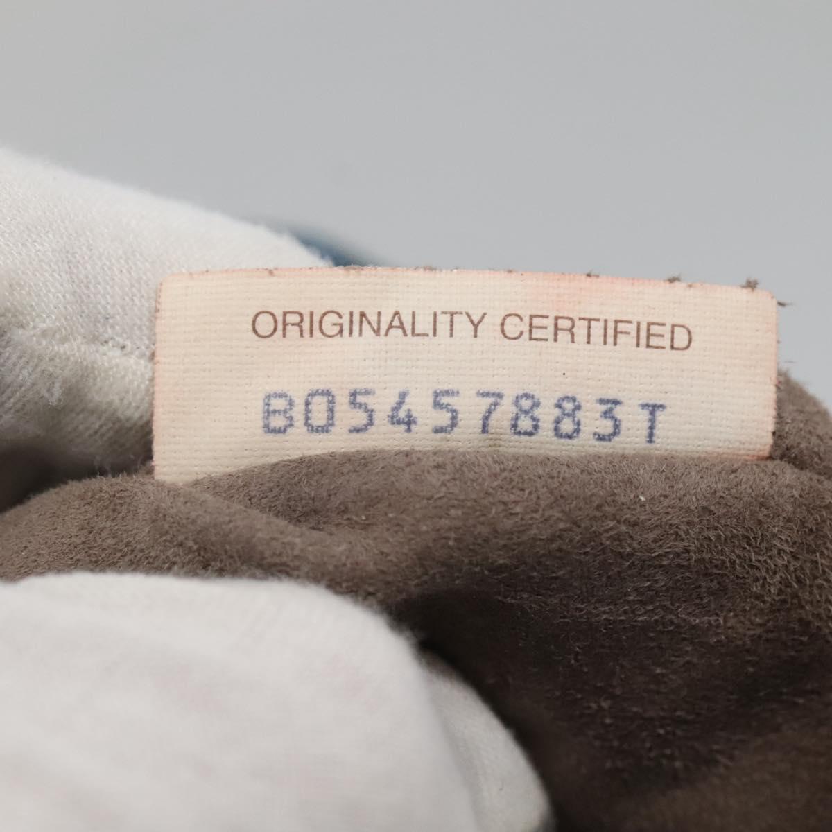 BOTTEGA VENETA INTRECCIATO Tote Bag Leather embossed Blue Auth 132702