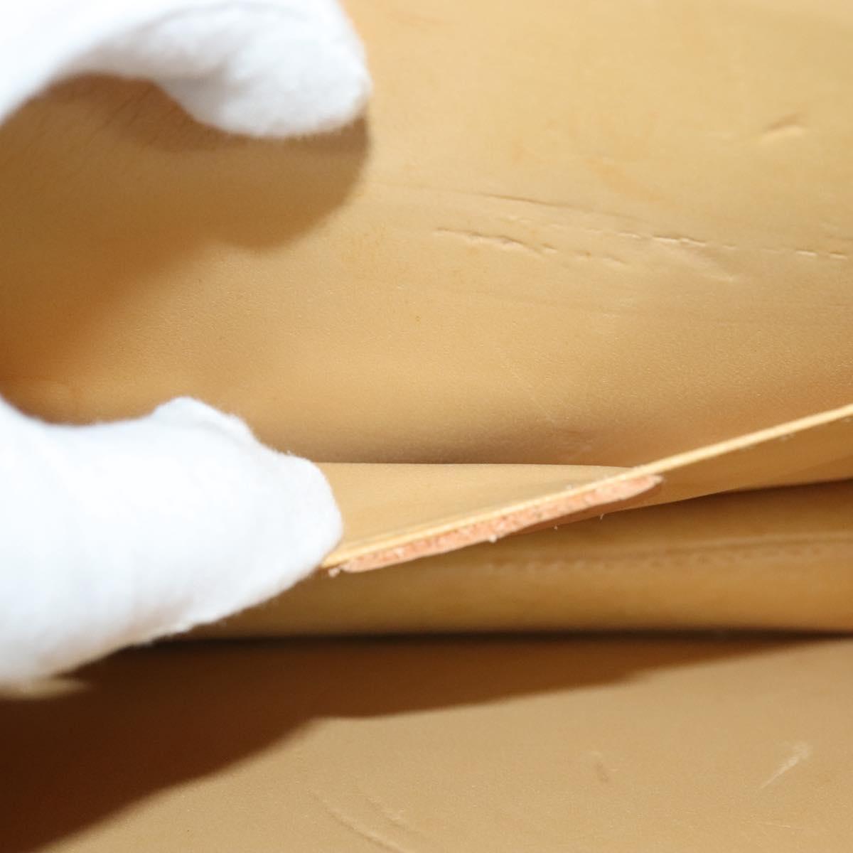 CELINE Macadam Canvas Shoulder Bag PVC Leather Brown Gold Auth 132703