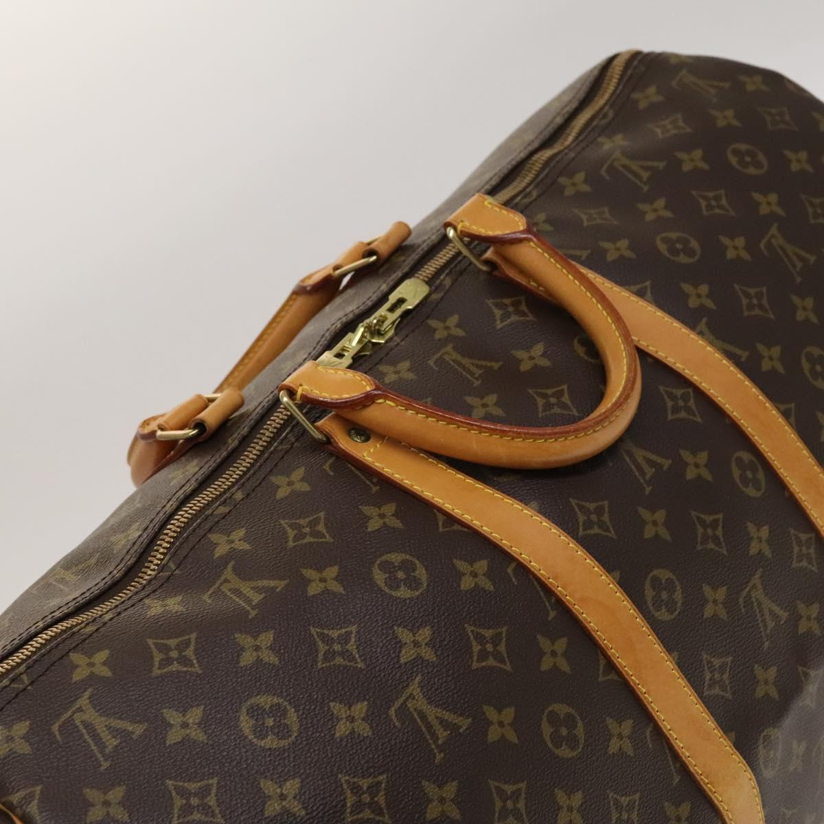 LOUIS VUITTON Monogram Keepall 55 Boston Bag M41424 LV Auth 132737