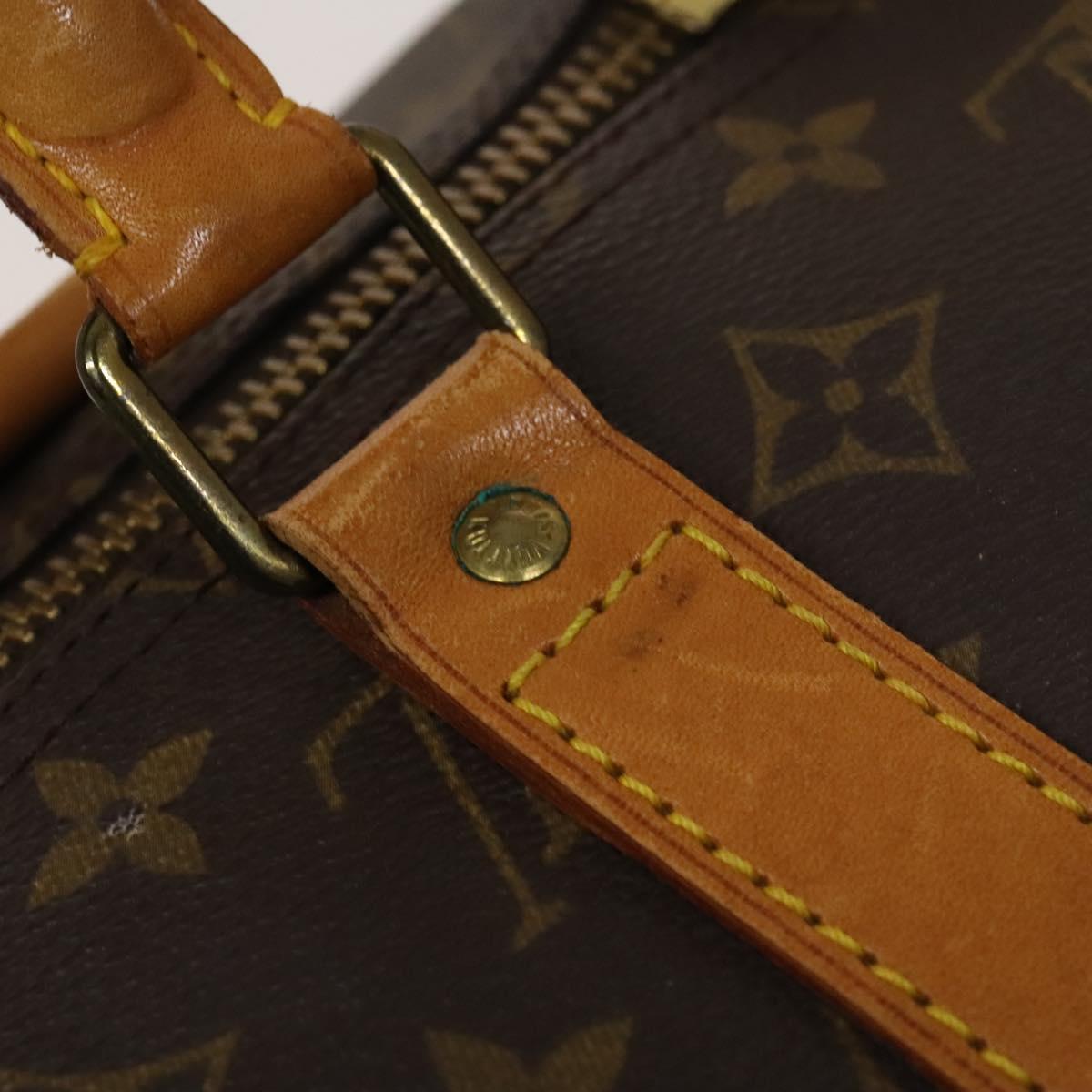 LOUIS VUITTON Monogram Keepall 55 Boston Bag M41424 LV Auth 132738
