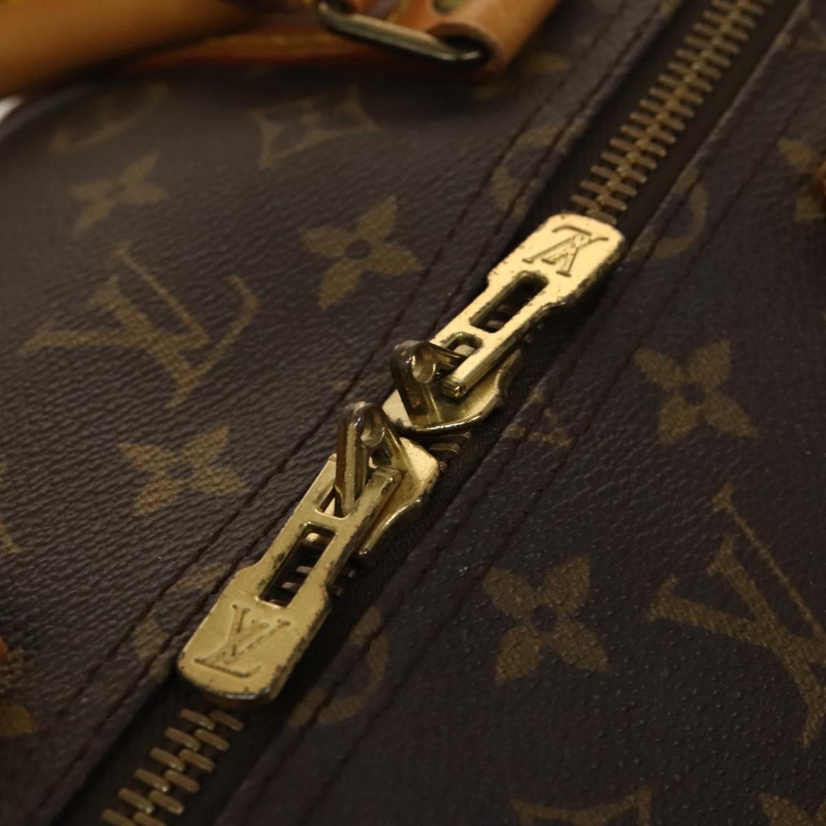 LOUIS VUITTON Monogram Keepall 55 Boston Bag M41424 LV Auth 132738