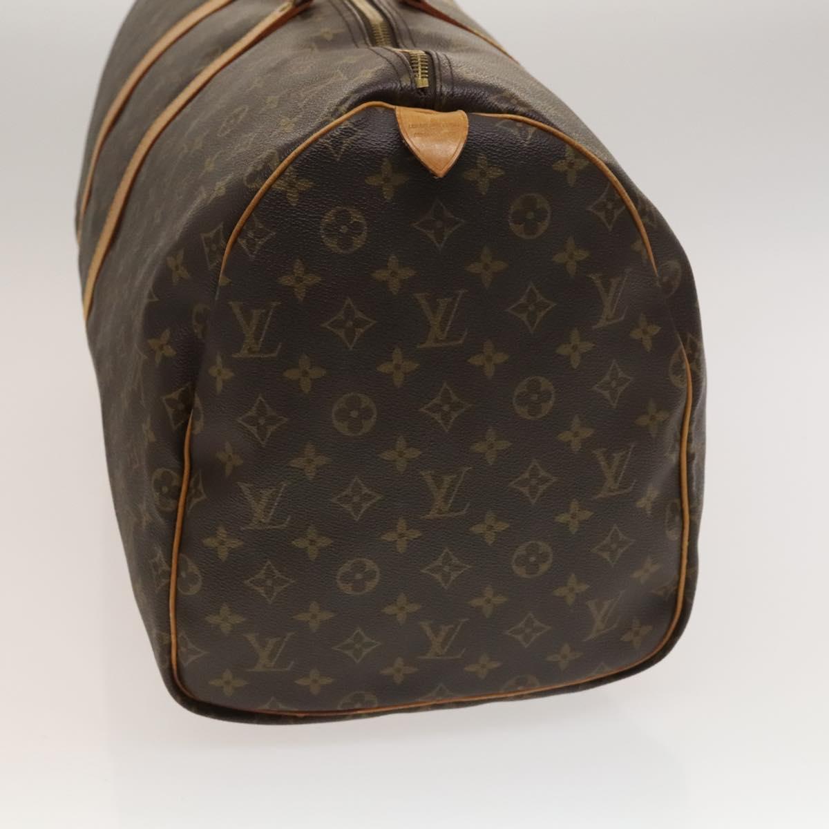 LOUIS VUITTON Monogram Keepall 55 Boston Bag M41424 LV Auth 132738