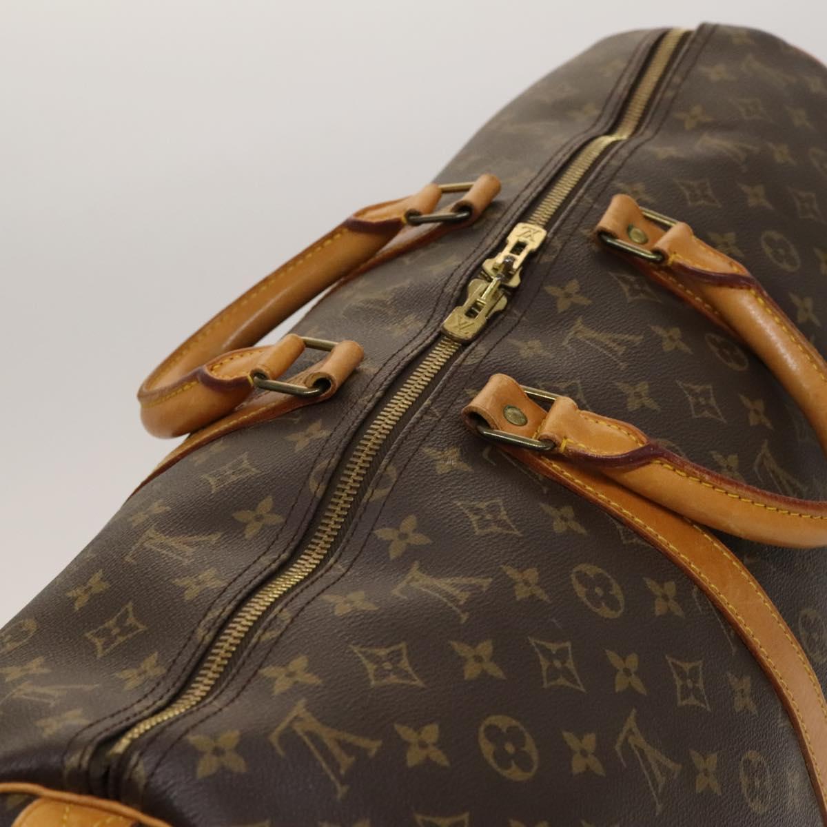LOUIS VUITTON Monogram Keepall 55 Boston Bag M41424 LV Auth 132738