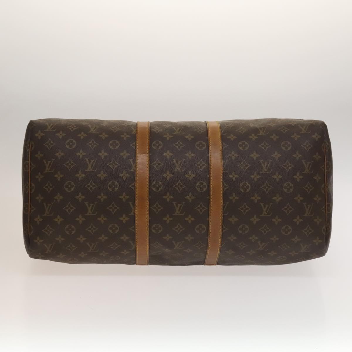 LOUIS VUITTON Monogram Keepall 55 Boston Bag M41424 LV Auth 132745