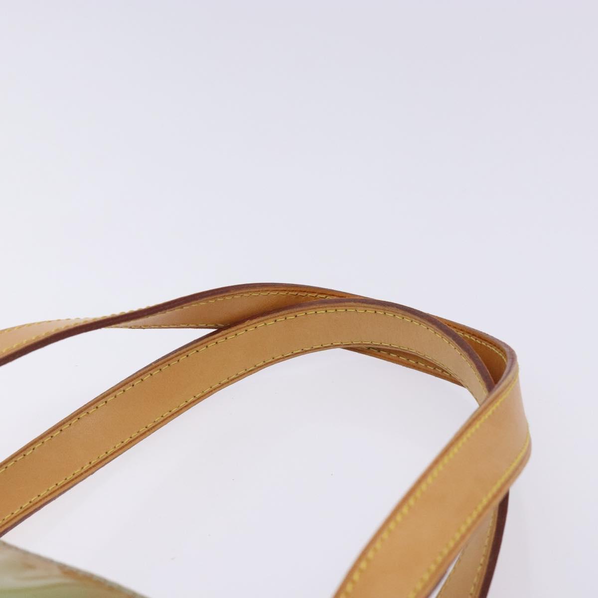LOUIS VUITTON Monogram Vernis Houston Hand Bag Baby Blue M91005 LV Auth 132764