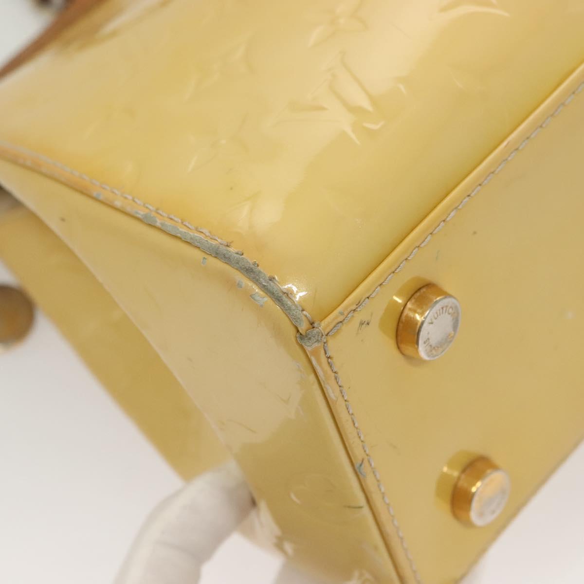 LOUIS VUITTON Monogram Vernis Blair MM Hand Bag 2way Citrin M90108 Auth 132765