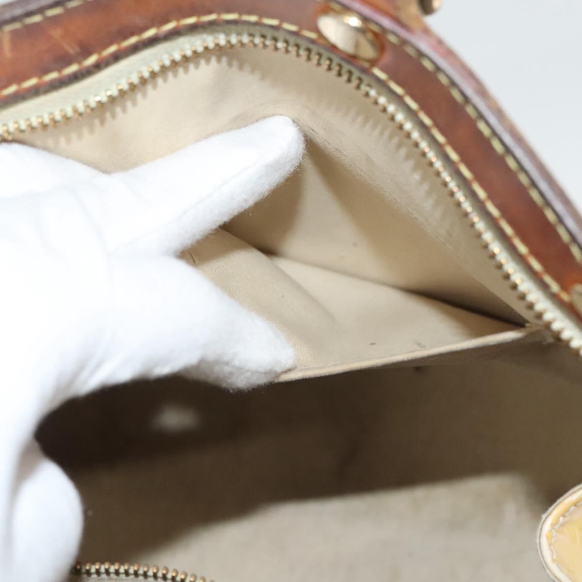 LOUIS VUITTON Monogram Vernis Blair MM Hand Bag 2way Citrin M90108 Auth 132765