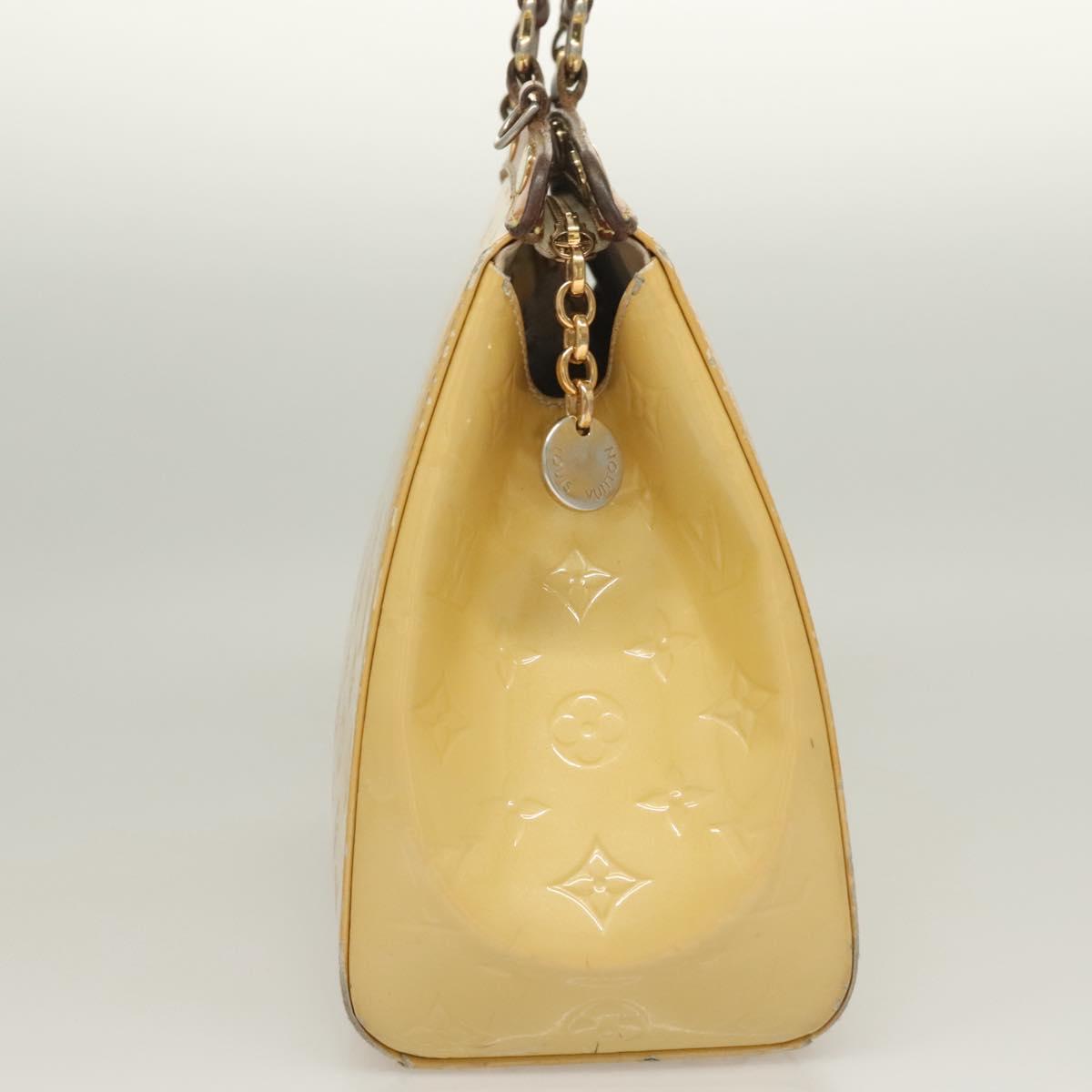 LOUIS VUITTON Monogram Vernis Blair MM Hand Bag 2way Citrin M90108 Auth 132765