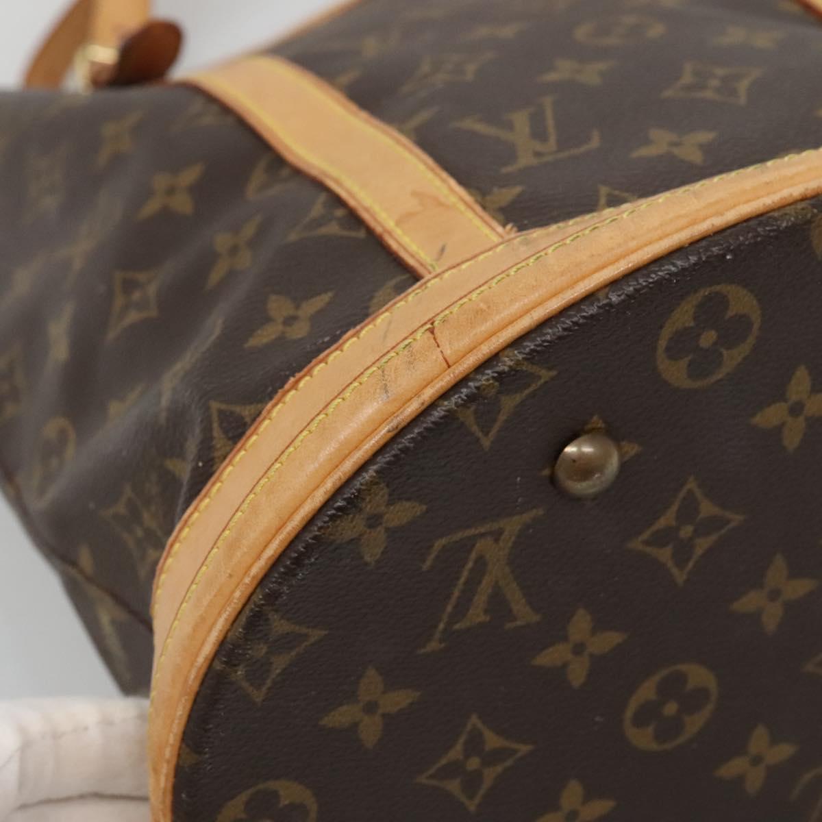 LOUIS VUITTON Monogram Bucket GM Shoulder Bag M42236 LV Auth 132767