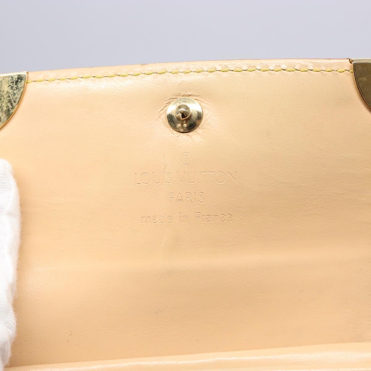 LOUIS VUITTON Multicolor Porte Monnaie Pla Purse White M92657 Auth 132771