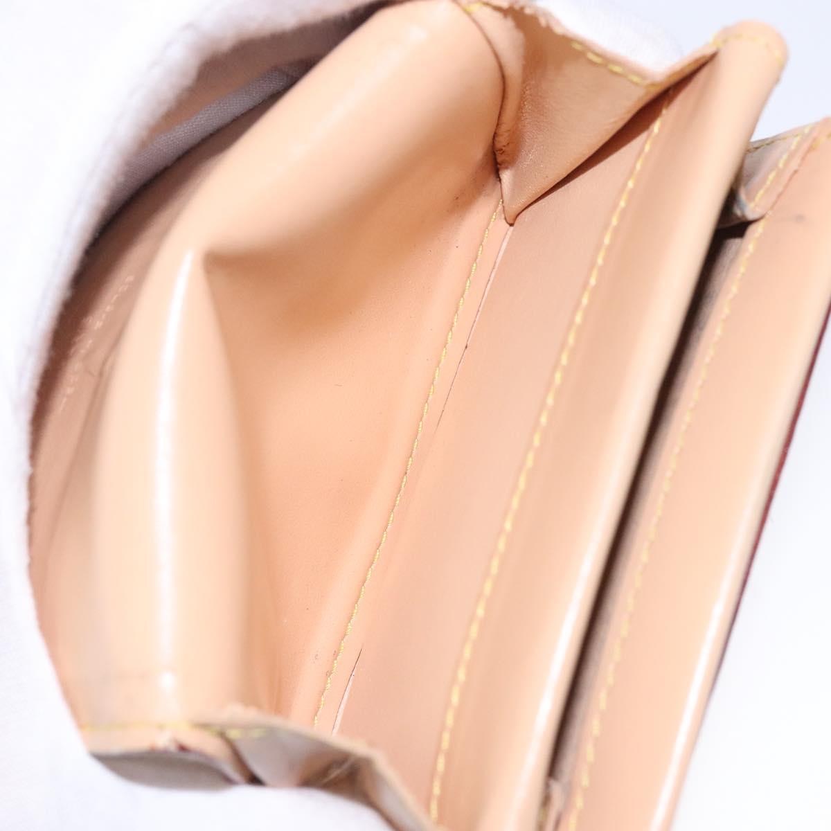 LOUIS VUITTON Multicolor Porte Monnaie Pla Purse White M92657 Auth 132771