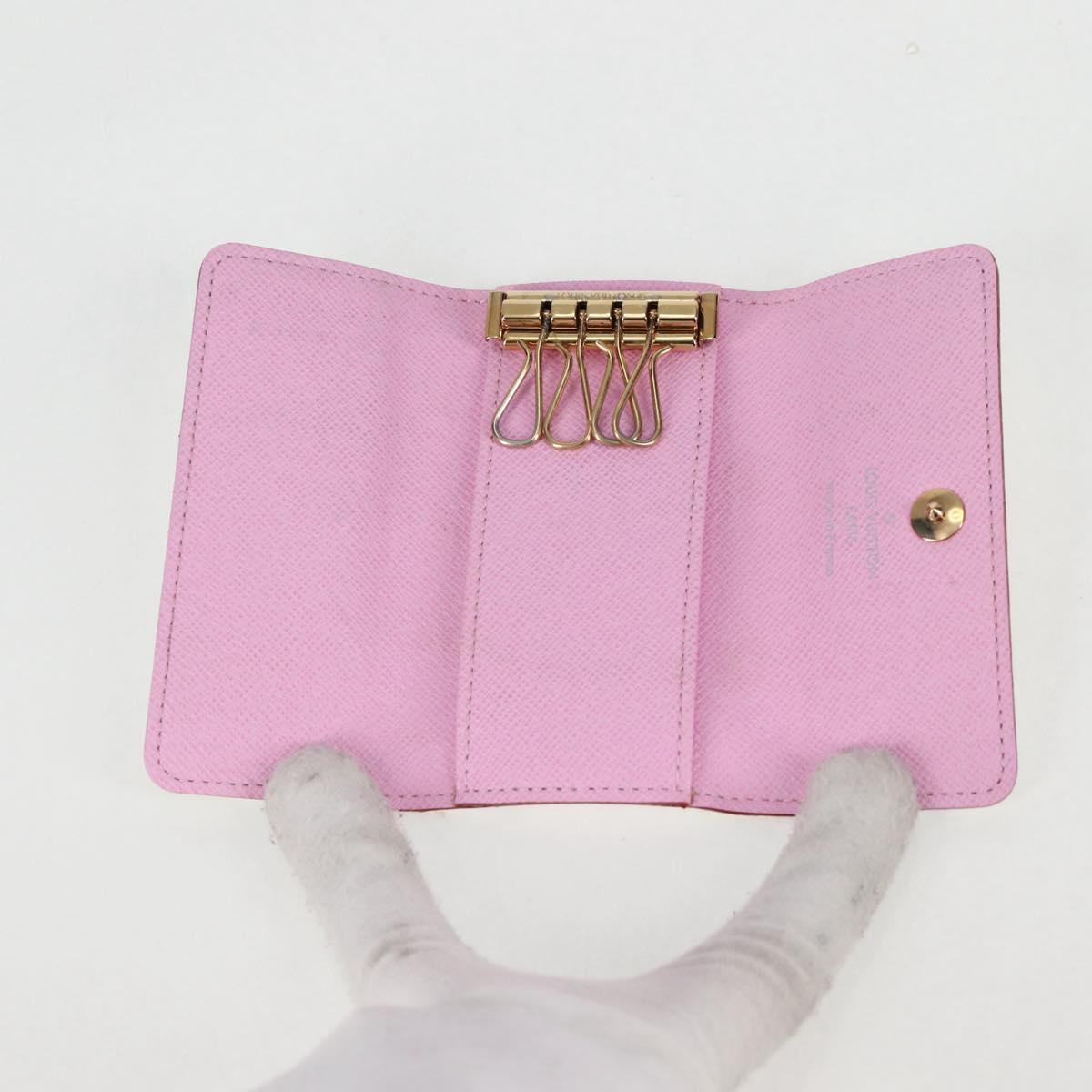 LOUIS VUITTON Monogram Multicolor Multicles 4 Key Case White M93731 Auth 132774V