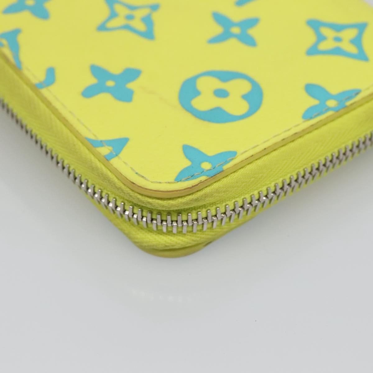 LOUIS VUITTON Playground Zippy Wallet Vertical Wallet Yellow M82005 Auth 132783