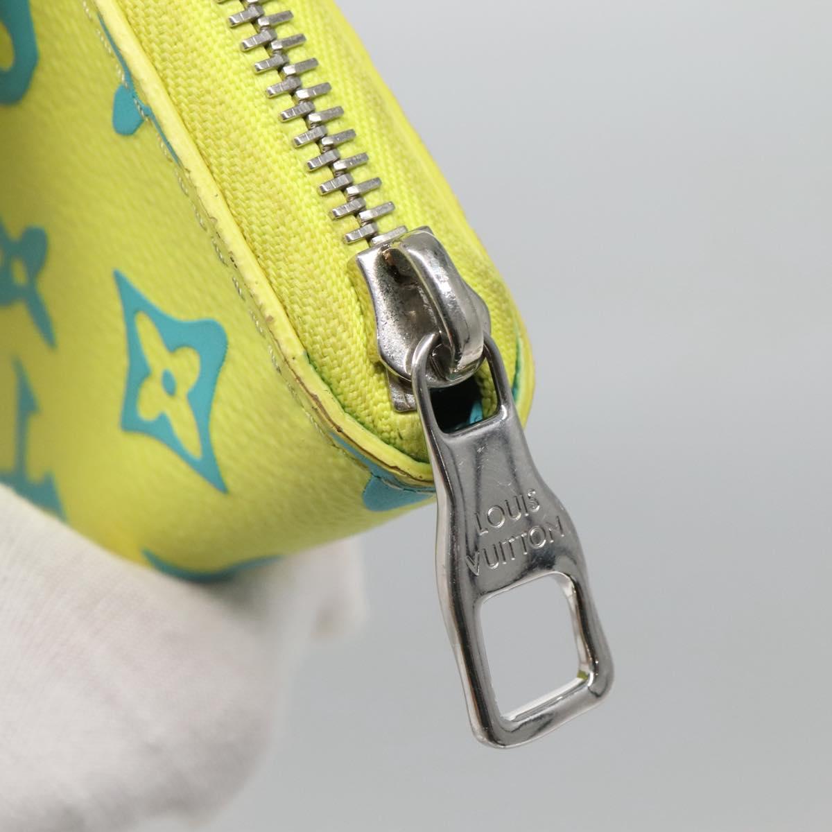 LOUIS VUITTON Playground Zippy Wallet Vertical Wallet Yellow M82005 Auth 132783