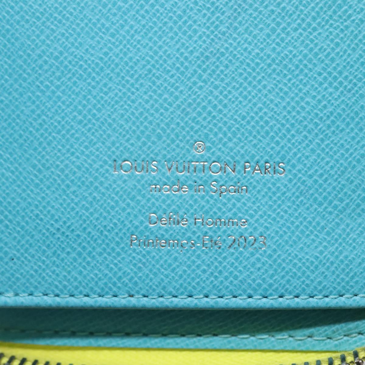 LOUIS VUITTON Playground Zippy Wallet Vertical Wallet Yellow M82005 Auth 132783