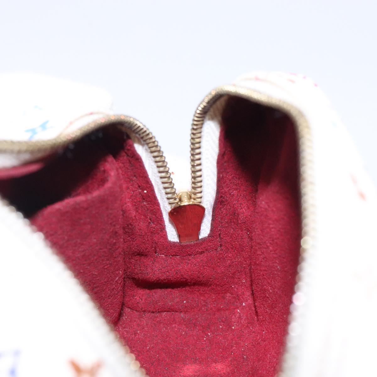 LOUIS VUITTON Monogram Multicolor Trousse Wapity White M58033 LV Auth 132787