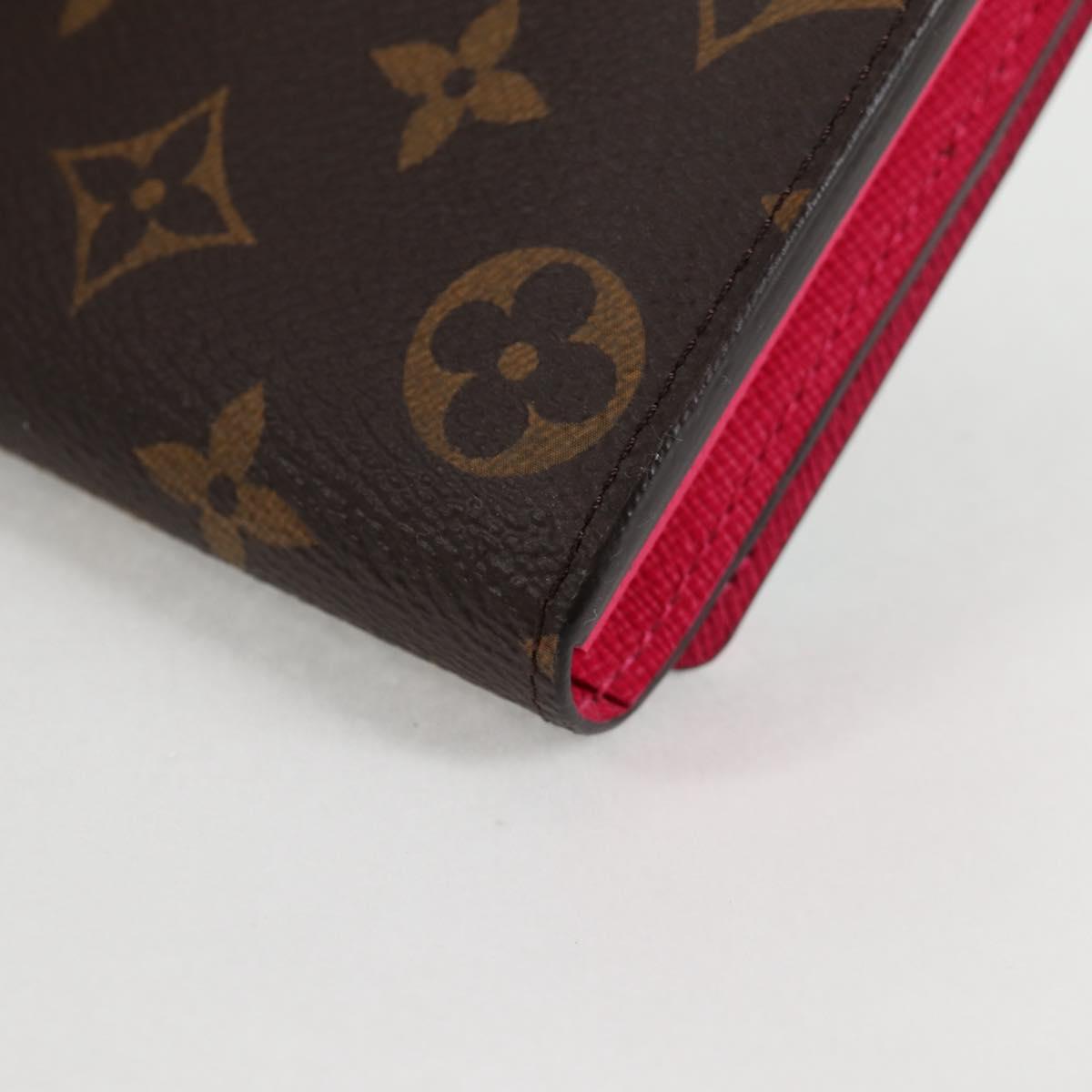 LOUIS VUITTON Monogram 2015 Christmas Portefeuille Sarah M61359 LV Auth 132795V