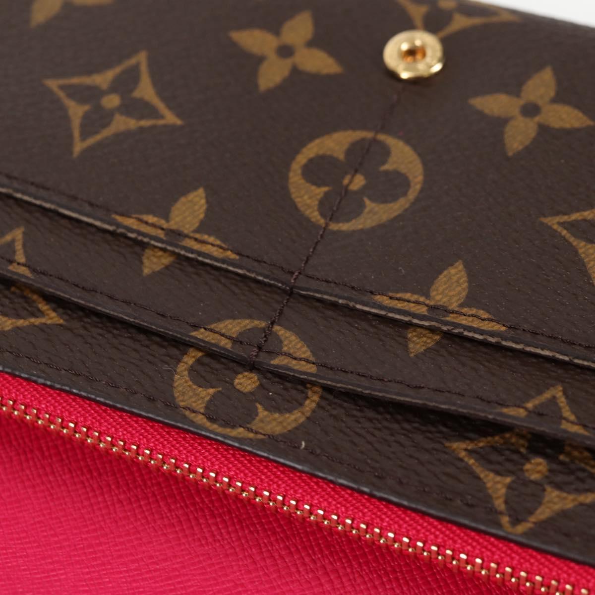 LOUIS VUITTON Monogram 2015 Christmas Portefeuille Sarah M61359 LV Auth 132795V