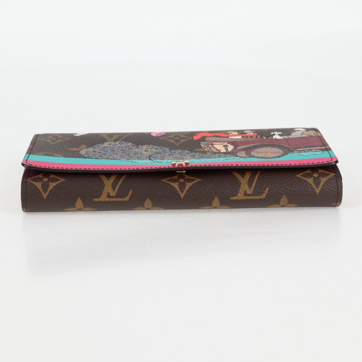 LOUIS VUITTON Monogram 2015 Christmas Portefeuille Sarah M61359 LV Auth 132795V