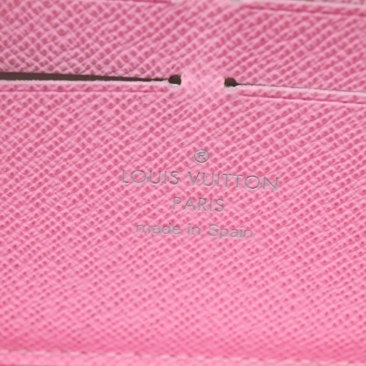 LOUIS VUITTON Monogram Multicolor Zippy Wallet White M60241 LV Auth 132797