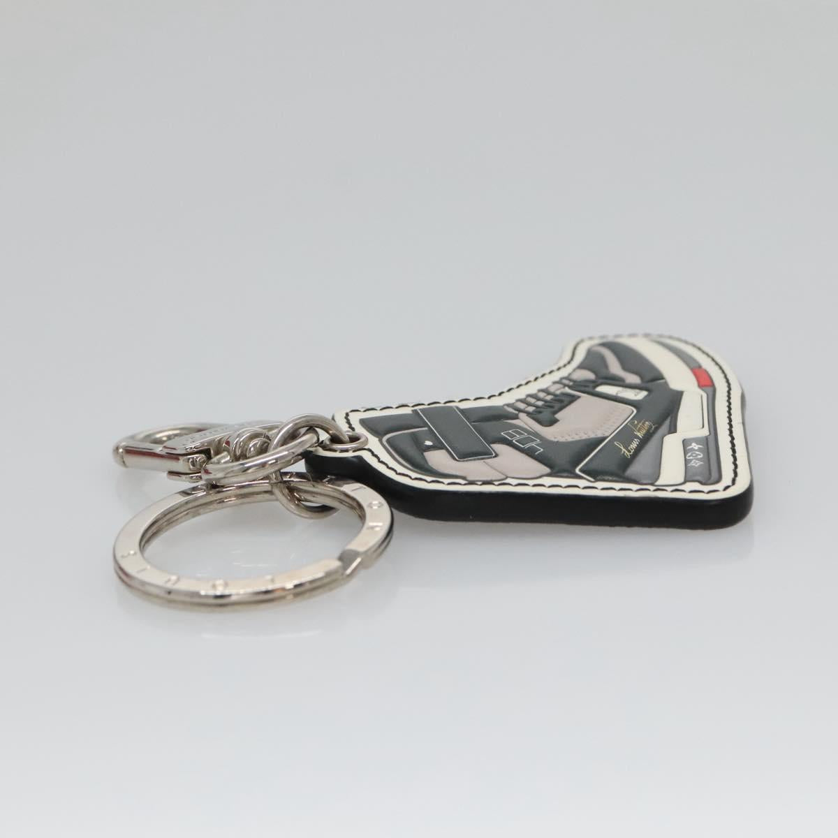 LOUIS VUITTON Monogram Eclipse Porte Cles LV Trainer Charm M68866 Auth 132811M