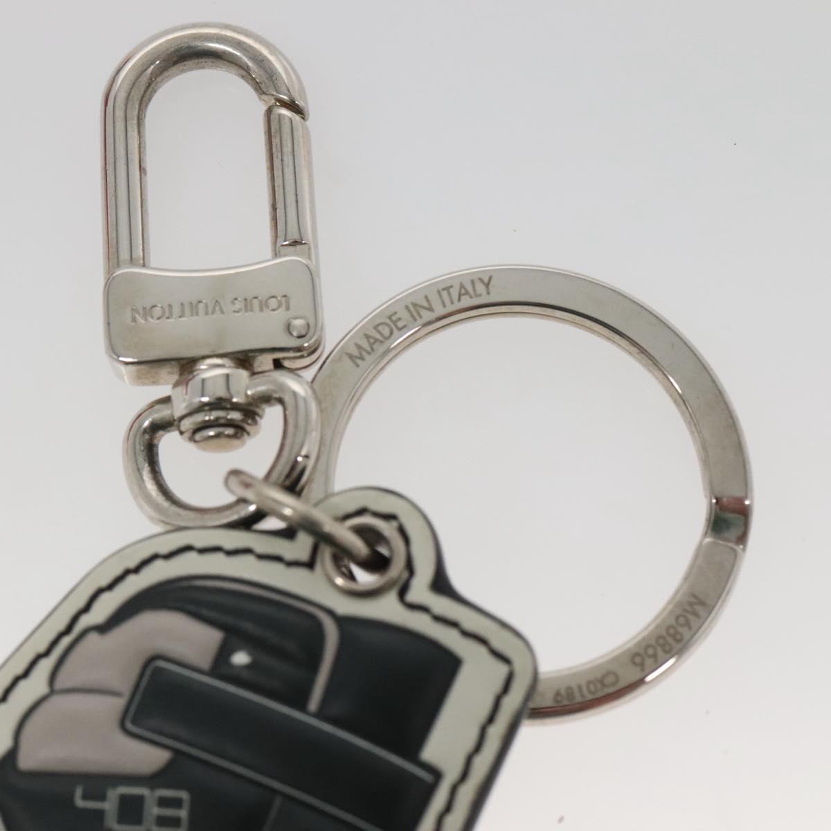 LOUIS VUITTON Monogram Eclipse Porte Cles LV Trainer Charm M68866 Auth 132811M