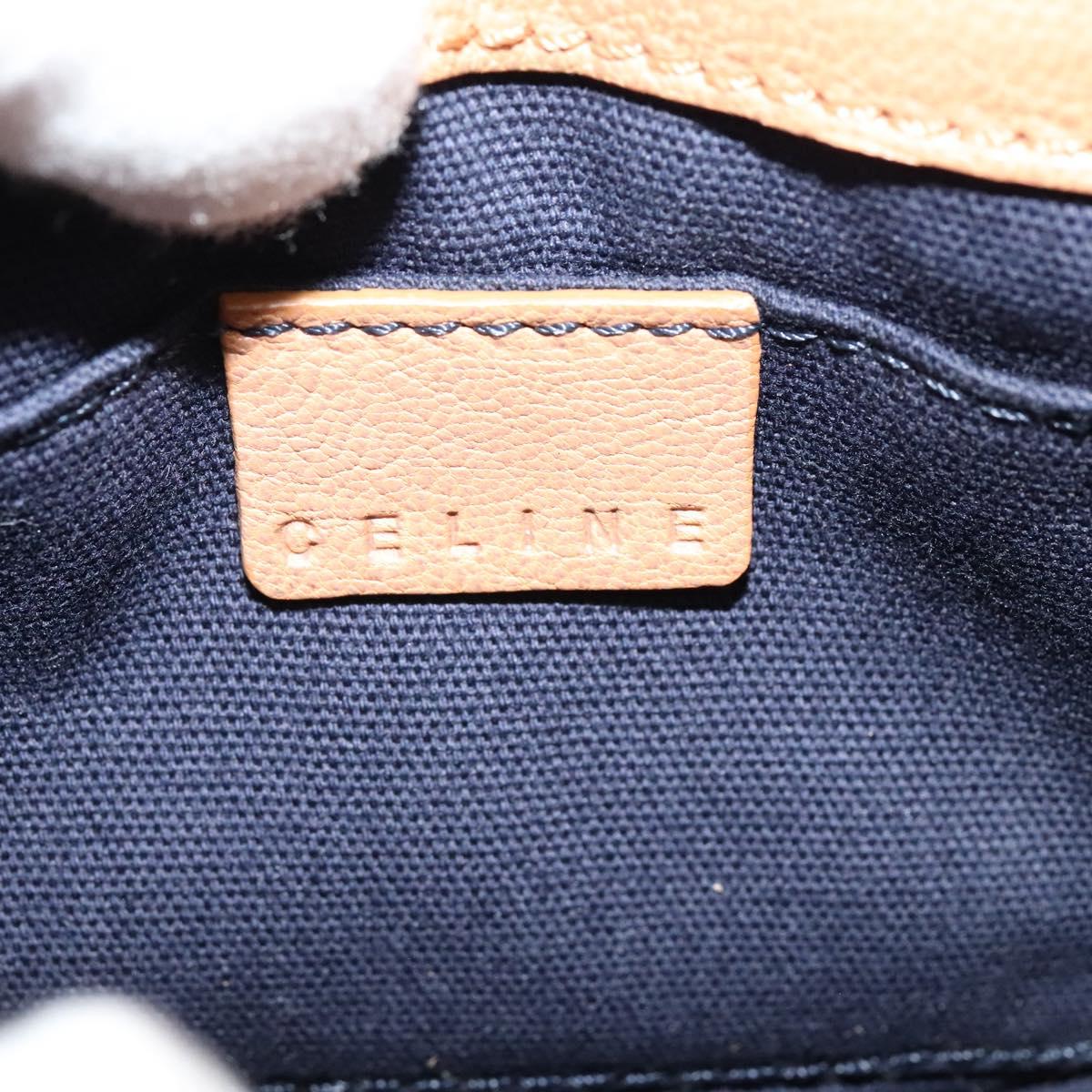 CELINE Shoulder Bag Leather Brown Auth 132824