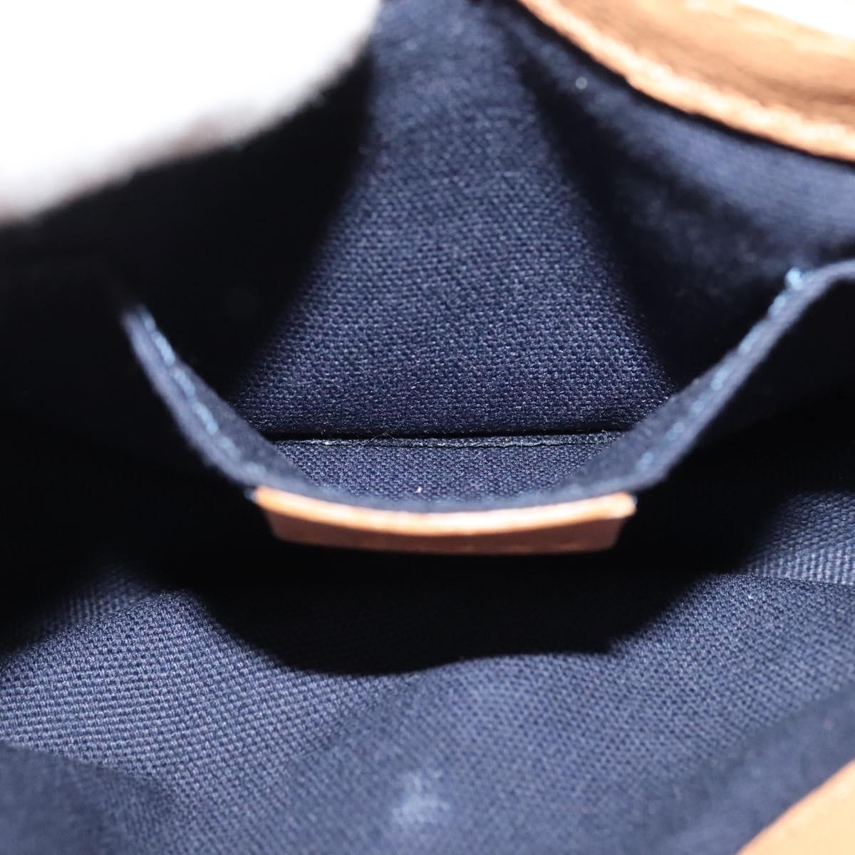 CELINE Shoulder Bag Leather Brown Auth 132824