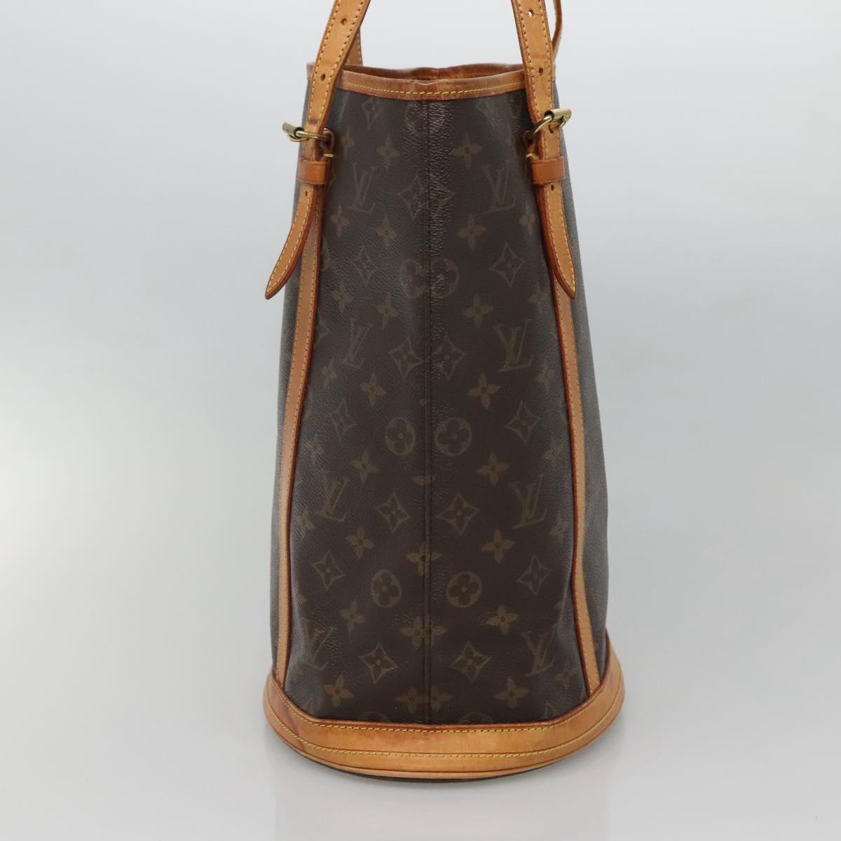 LOUIS VUITTON Monogram Bucket GM Shoulder Bag M42236 LV Auth 132841