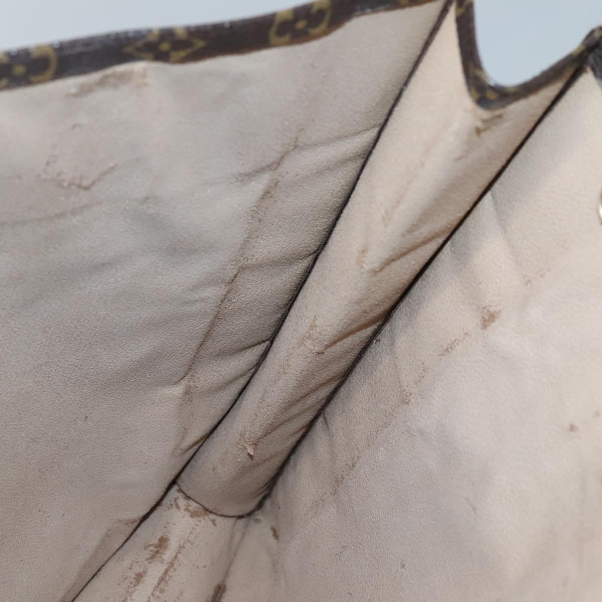 LOUIS VUITTON Monogram Sac Plat Hand Bag M51140 LV Auth 132867