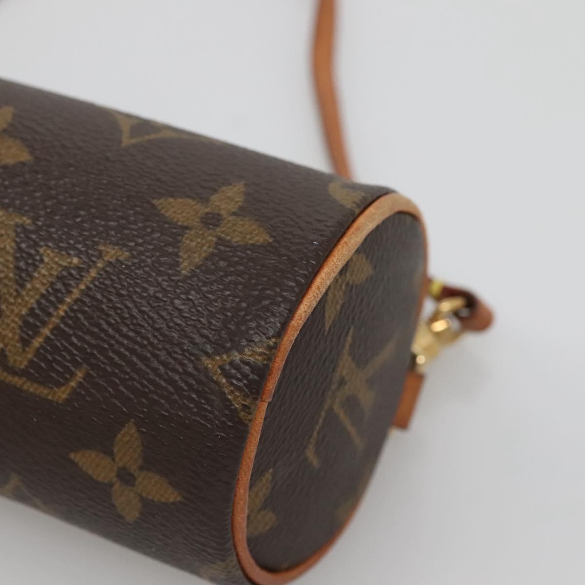 LOUIS VUITTON Monogram Papillon Pouch LV Auth 132871