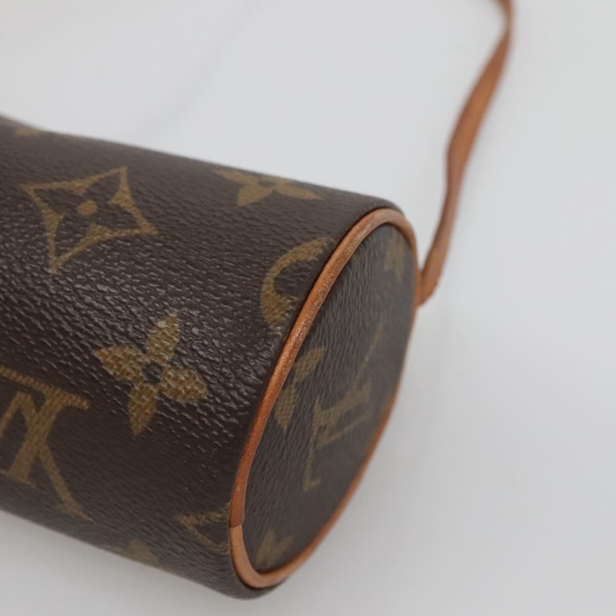 LOUIS VUITTON Monogram Papillon Pouch LV Auth 132871