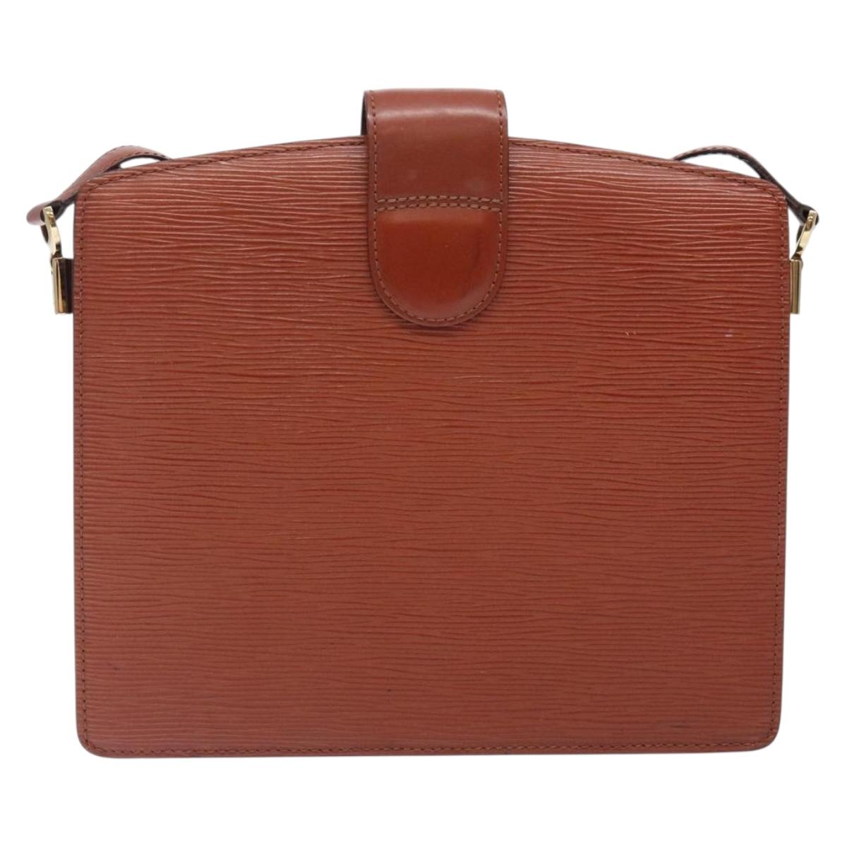 LOUIS VUITTON Epi Capuchin Shoulder Bag Brown M52343 LV Auth 132874