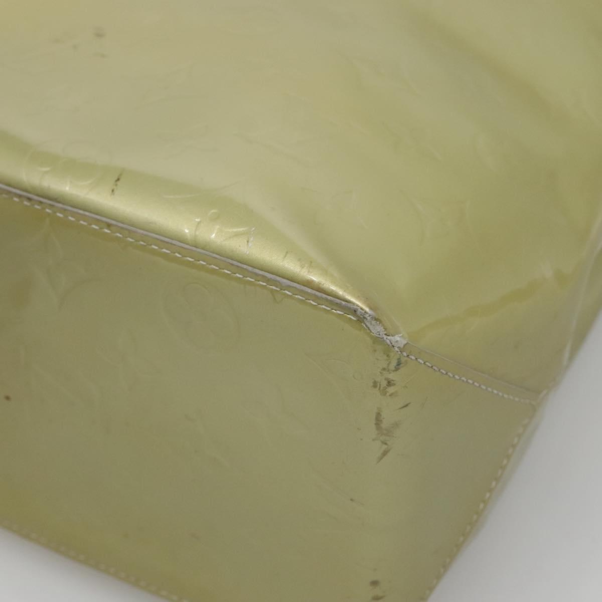 LOUIS VUITTON Monogram Vernis Reade MM Hand Bag Gris M91142 LV Auth 132877