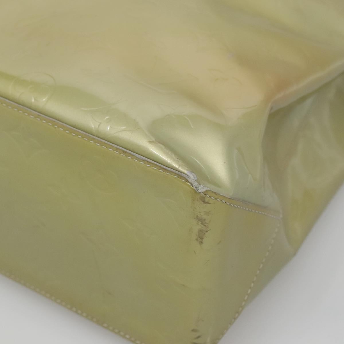 LOUIS VUITTON Monogram Vernis Reade MM Hand Bag Gris M91142 LV Auth 132877