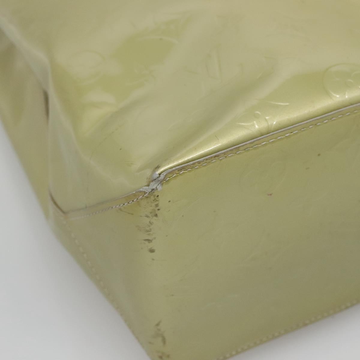 LOUIS VUITTON Monogram Vernis Reade MM Hand Bag Gris M91142 LV Auth 132877