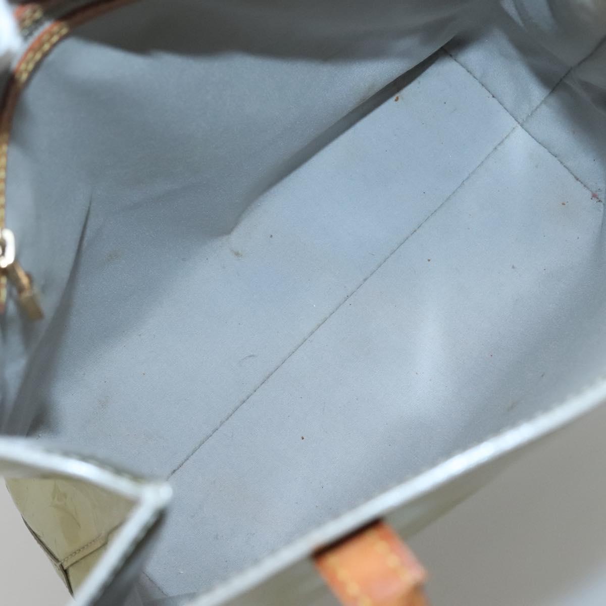 LOUIS VUITTON Monogram Vernis Reade MM Hand Bag Gris M91142 LV Auth 132877