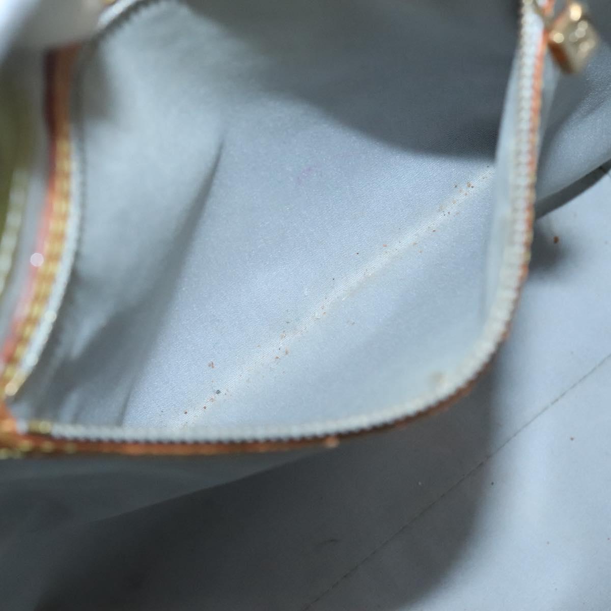 LOUIS VUITTON Monogram Vernis Reade MM Hand Bag Gris M91142 LV Auth 132877