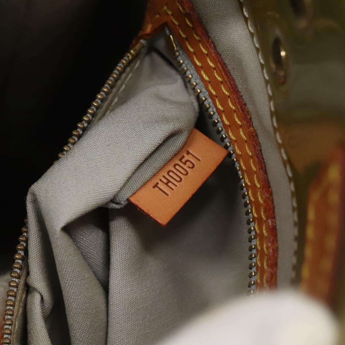 LOUIS VUITTON Monogram Vernis Reade MM Hand Bag Gris M91142 LV Auth 132877