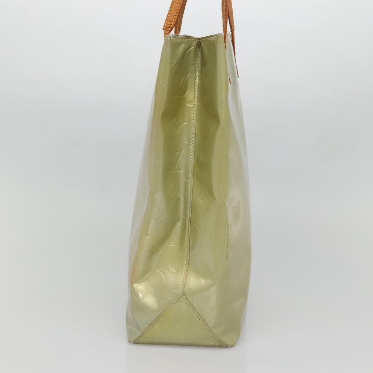 LOUIS VUITTON Monogram Vernis Reade MM Hand Bag Gris M91142 LV Auth 132877