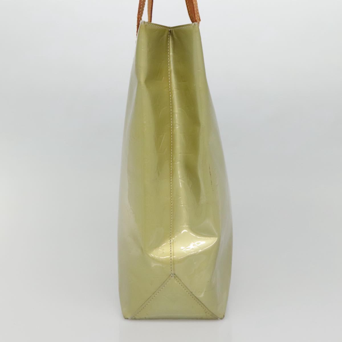 LOUIS VUITTON Monogram Vernis Reade MM Hand Bag Gris M91142 LV Auth 132877