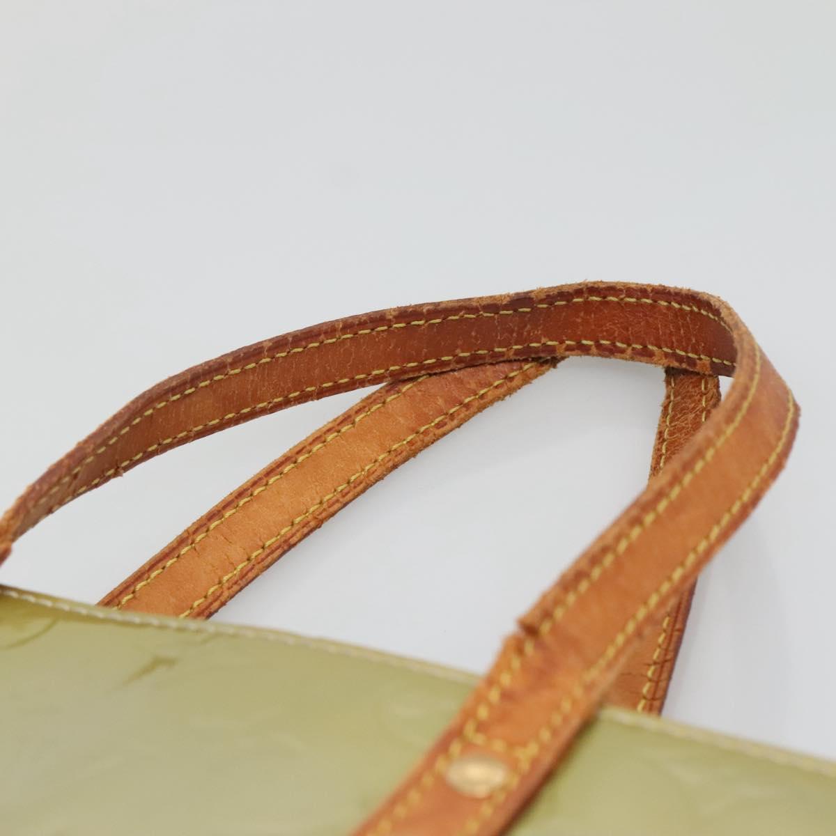 LOUIS VUITTON Monogram Vernis Reade MM Hand Bag Gris M91142 LV Auth 132877