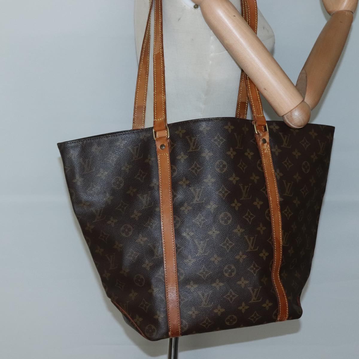 LOUIS VUITTON Monogram Sac Shopping Tote Bag M51108 LV Auth 132931